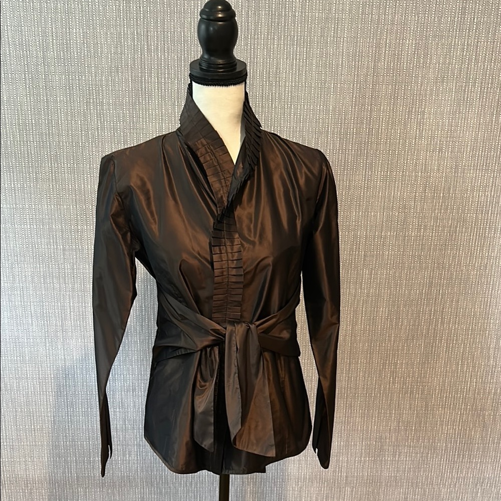 Etro Brown Silk Top